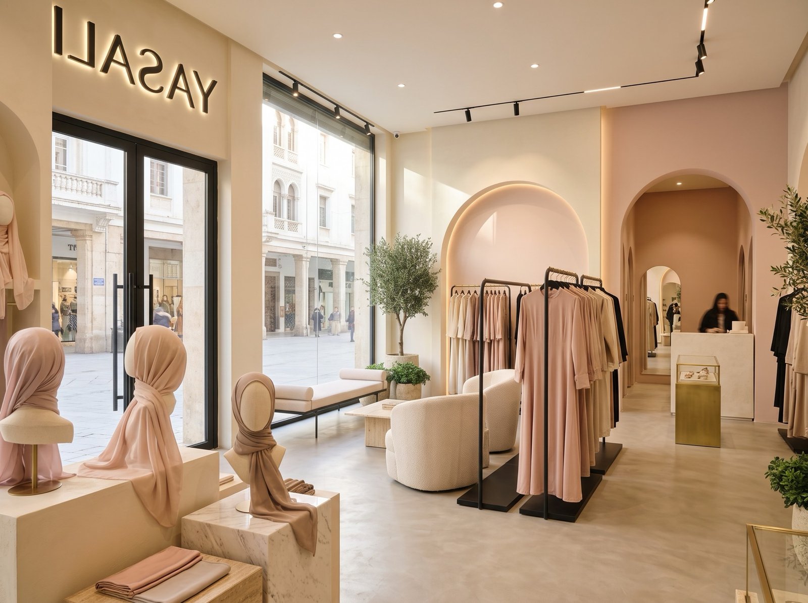 Intérieur de la boutique YASALI à Casablanca